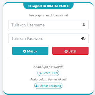 Register PGRI Banjar - Persatuan Guru Republik Indonesia Cabang Banjar